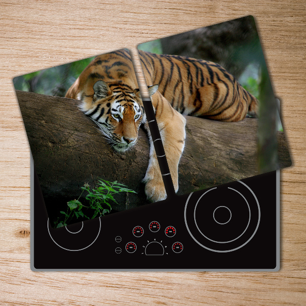 Cutting board Tiger on a tree