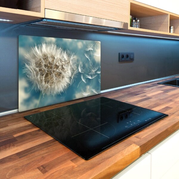 Glass chopping board dandelions