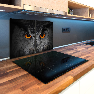 Cutting board Owl devilish eyes