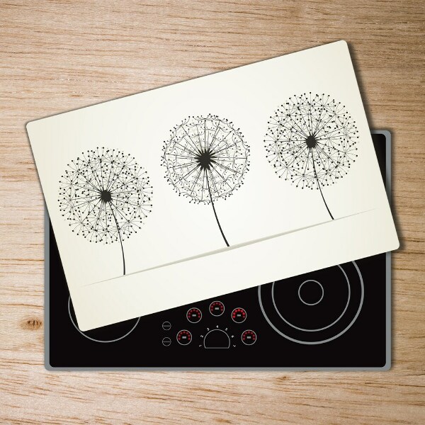 Chopping board dandelions