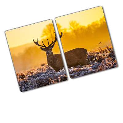 Chopping board Deer sunrise