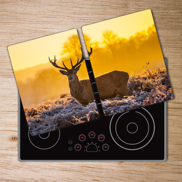 Chopping board Deer sunrise