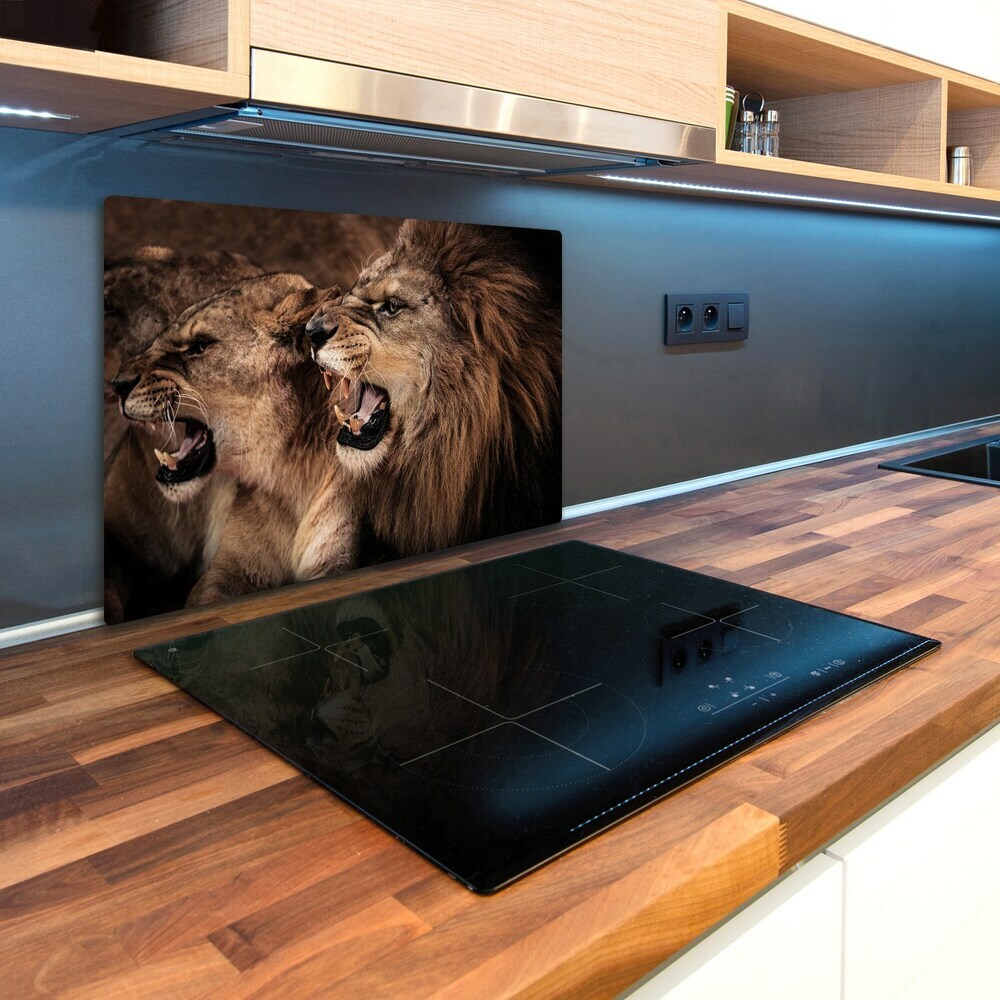 Chopping board Roaring lions