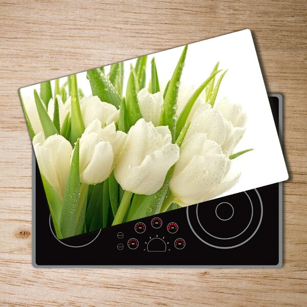 Chopping board White tulips