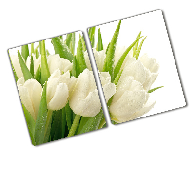 Chopping board White tulips