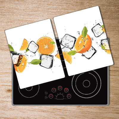 Chopping board Ice oranges