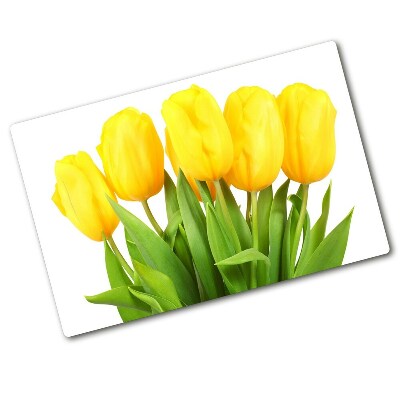 Cutting board Yellow tulips