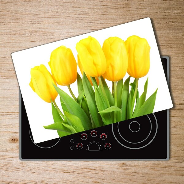 Cutting board Yellow tulips