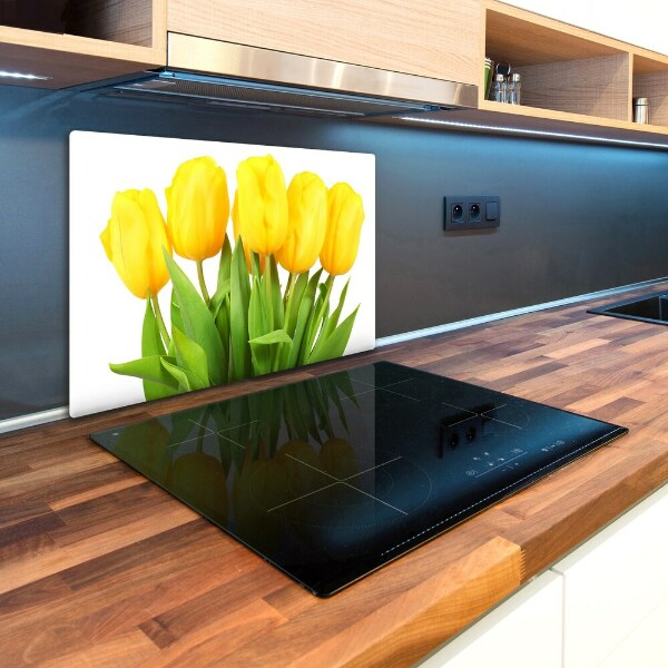 Cutting board Yellow tulips