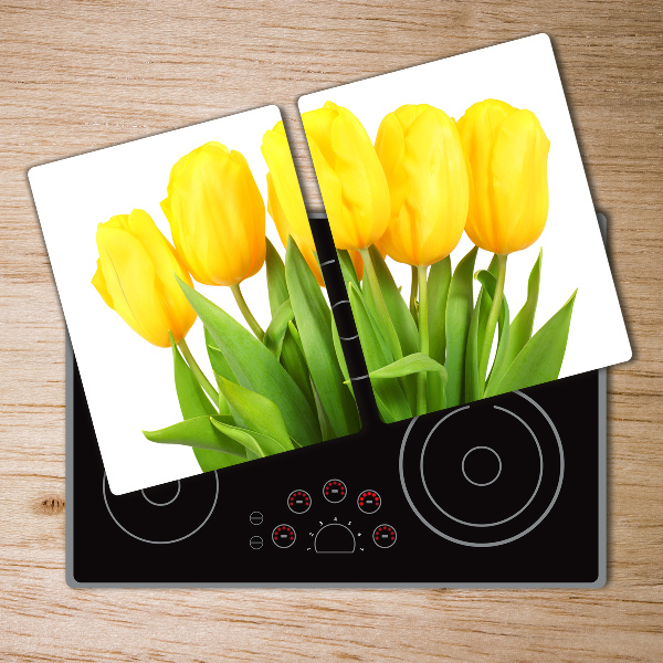 Cutting board Yellow tulips