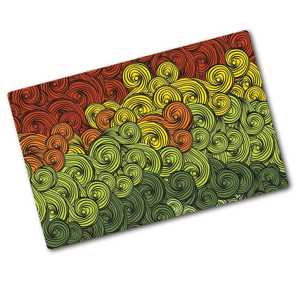 Chopping board Colorful waves