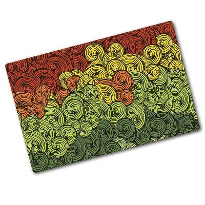 Chopping board Colorful waves