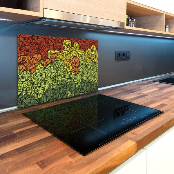 Chopping board Colorful waves