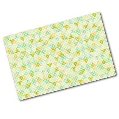 Glass chopping board Geometric background