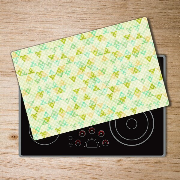 Glass chopping board Geometric background