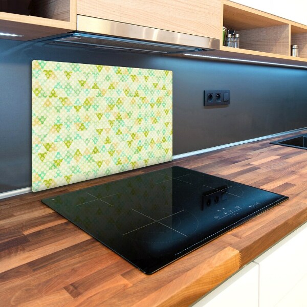 Glass chopping board Geometric background