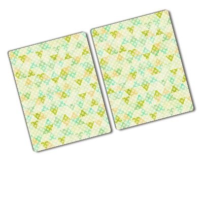 Glass chopping board Geometric background