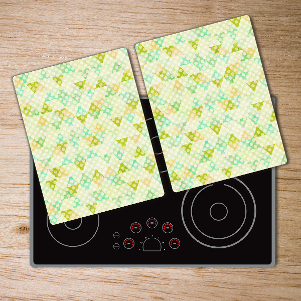 Glass chopping board Geometric background