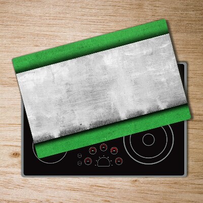 Chopping board glass Green wall