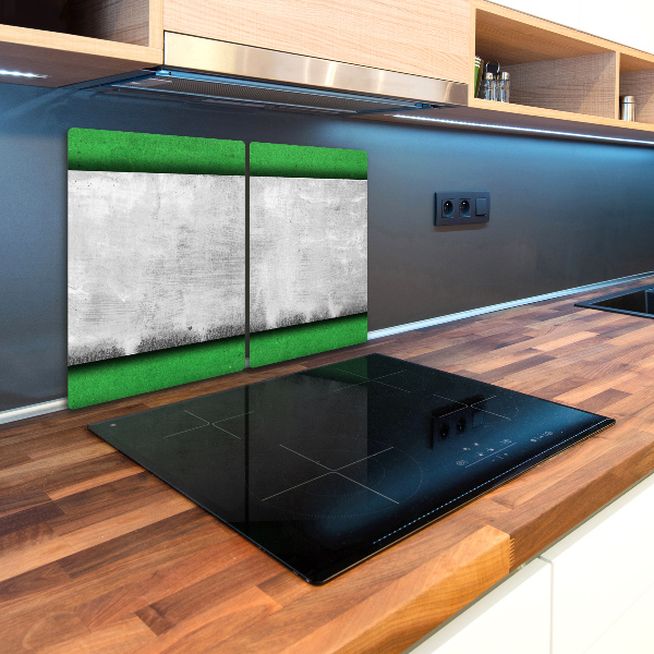 Chopping board glass Green wall