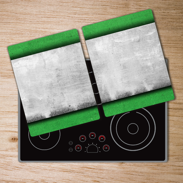 Chopping board glass Green wall