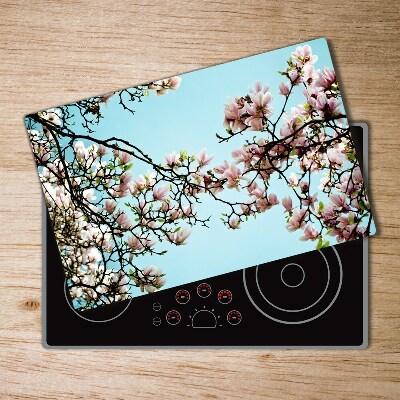 Chopping board glass magnolia