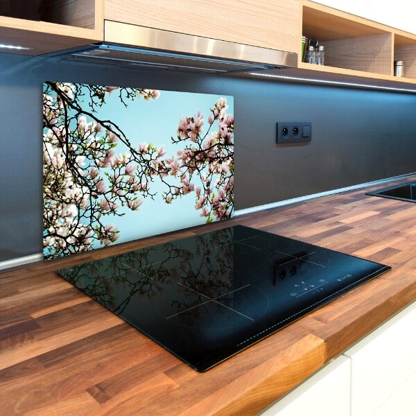 Chopping board glass magnolia