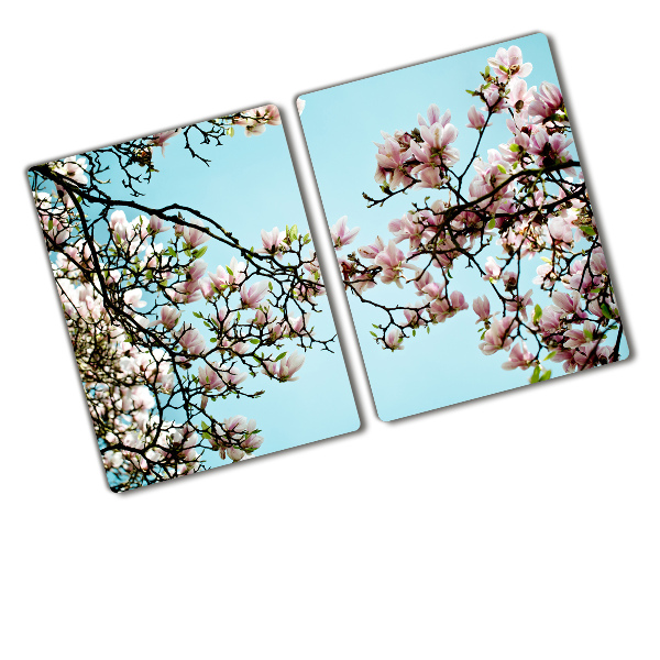 Chopping board glass magnolia