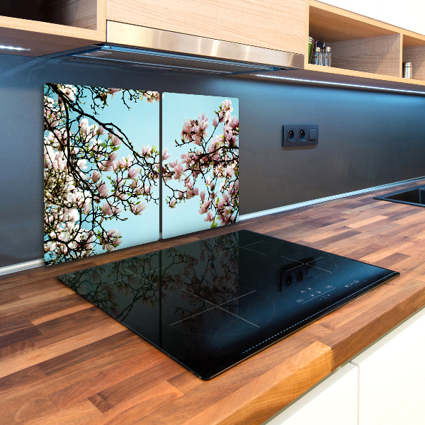 Chopping board glass magnolia