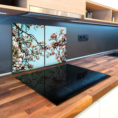 Chopping board glass magnolia