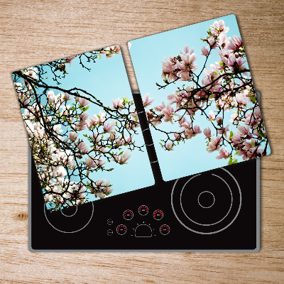 Chopping board glass magnolia