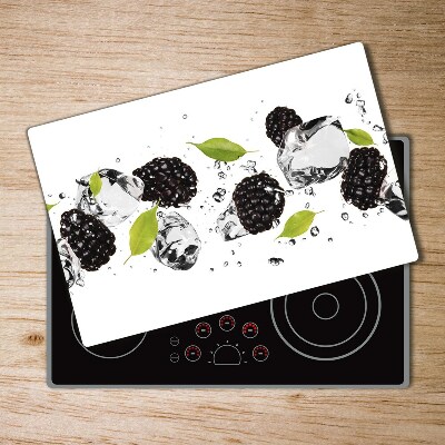 Chopping board Cherries and water