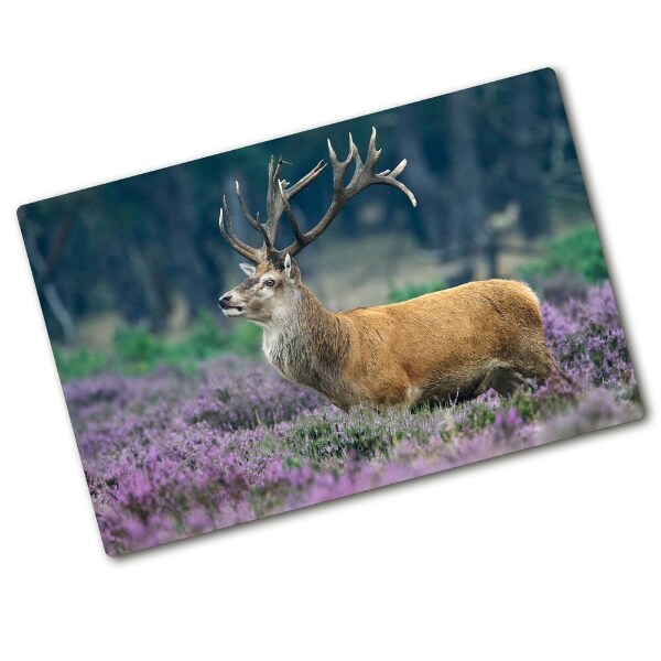 Chopping board Deer among lavender