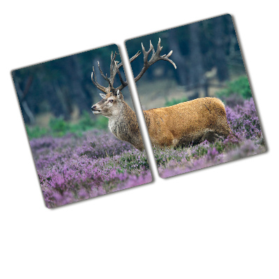 Chopping board Deer among lavender