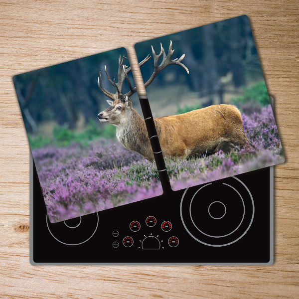 Chopping board Deer among lavender