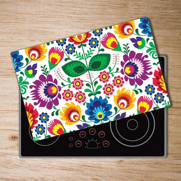 Chopping board glass Ethnic pattern