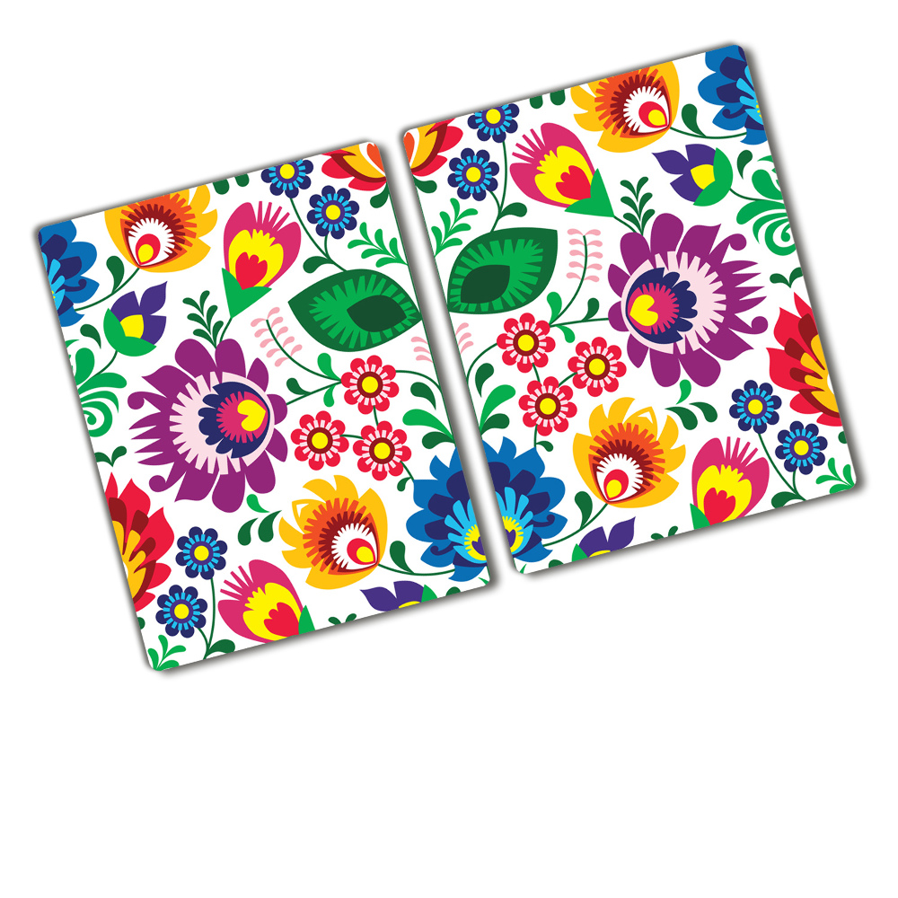 Chopping board glass Ethnic pattern