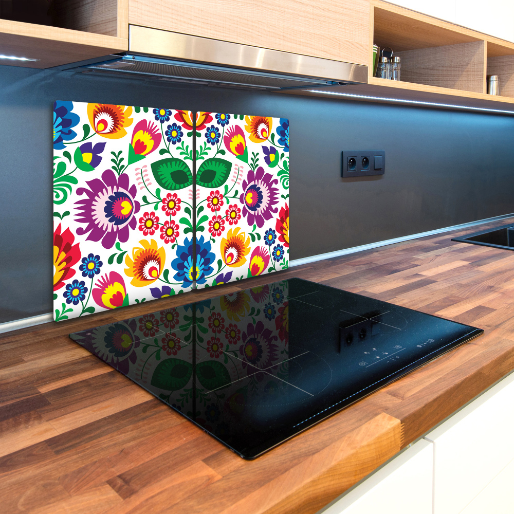 Chopping board glass Ethnic pattern