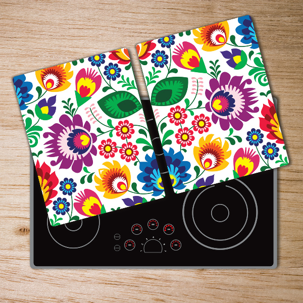 Chopping board glass Ethnic pattern