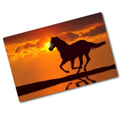 Cutting board Sunset horse