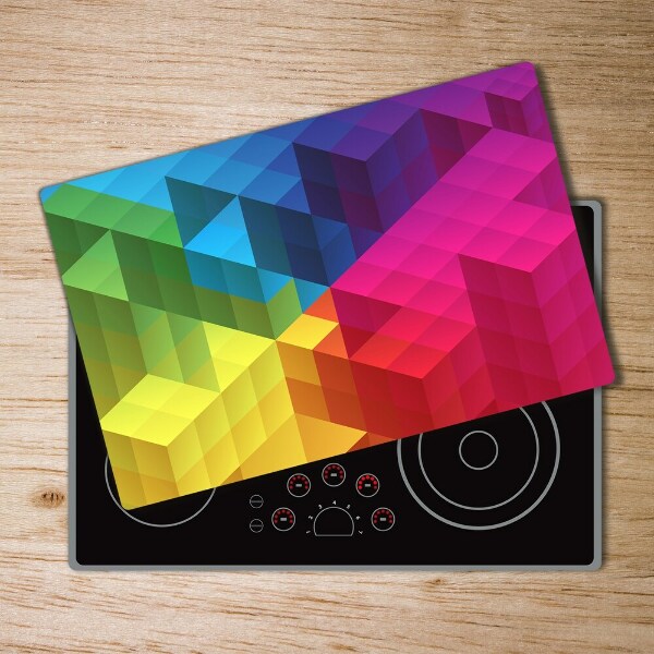 Chopping board glass Geometric background