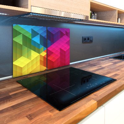 Chopping board glass Geometric background