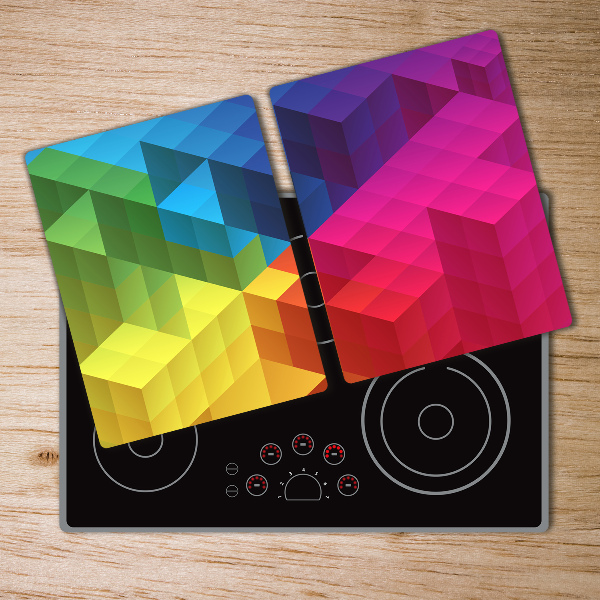 Chopping board glass Geometric background