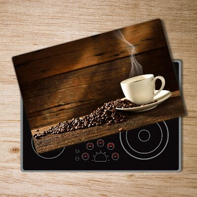 Chopping board glass Cup of coffee