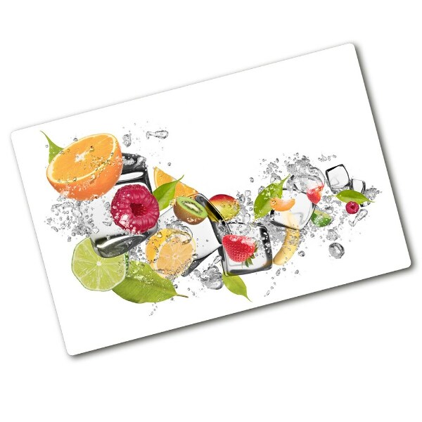 Chopping board glass Ice fruit