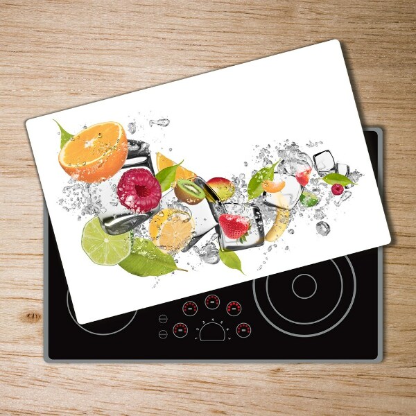 Chopping board glass Ice fruit