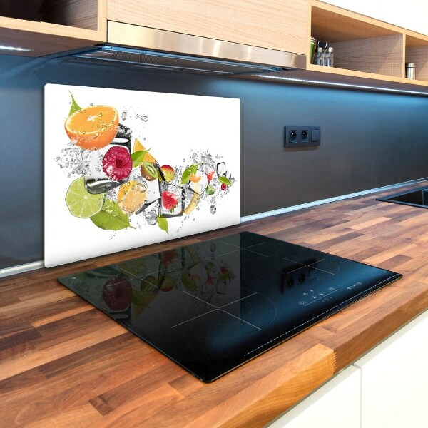 Chopping board glass Ice fruit