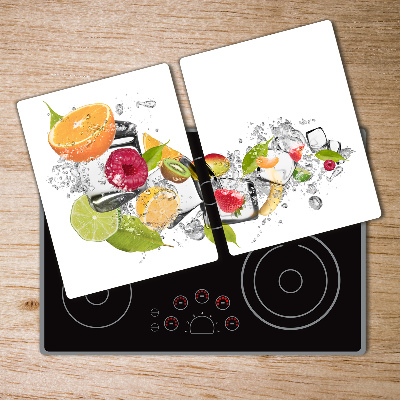 Chopping board glass Ice fruit