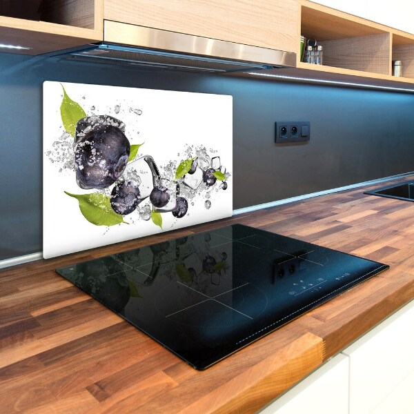 Chopping board glass Ice berries