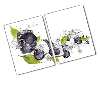 Chopping board glass Ice berries